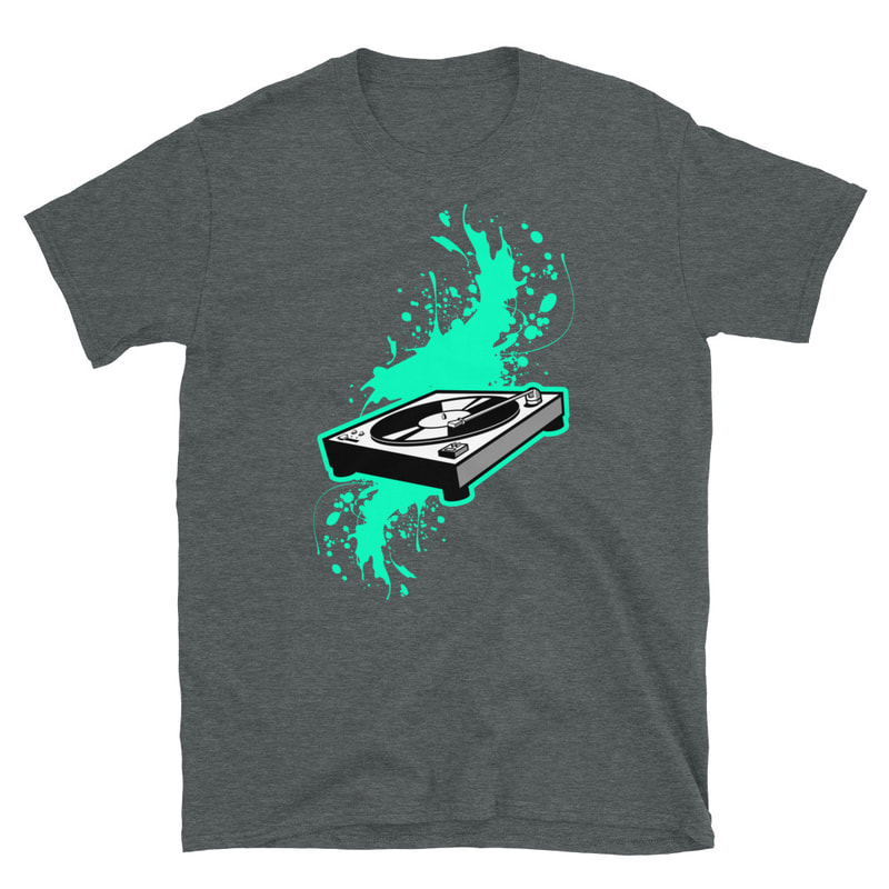 Ink the Deck T-Shirt / Slate & Teal