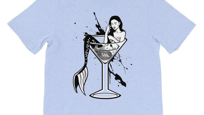 Martini Mermaid T-shirt